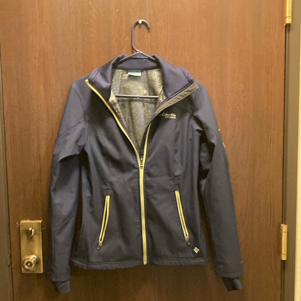 S Columbia blue jacket